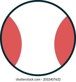 Tennis Two Color Vector Line Icon Design