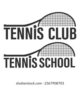 Tipografía de tenis, vector de tenis, bola, silueta, logotipo de tenis, camiseta de tenis