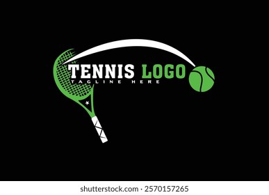 Tennis Typography, Tennis Vector, vector, ball, Silhouette, Tennis logo, Tennis sports logo vector especially for sport team, club, community.