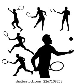 tennis vector collection in flat style with different styles and shapes, tennis vector flat isolated on white background
