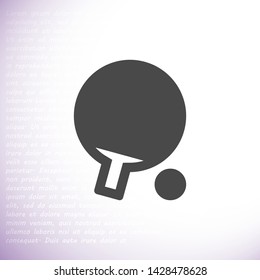 tennis vector icon 10 eps , Lorem ipsum Flat design