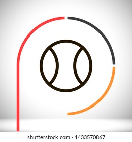 tennis vector icon 10 eps , Lorem ipsum Flat design