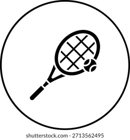 Icono de Vector de tenis. Se puede utilizar para aplicaciones de impresión, móviles y de Web.