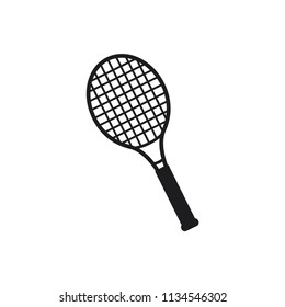 tennis vector icon, tennis racket icon in trendy flat design 
