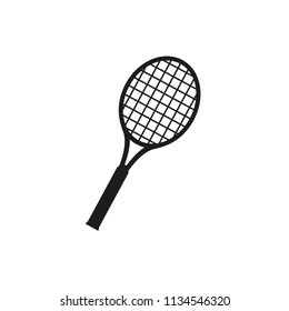 tennis vector icon, tennis racket icon in trendy flat design 