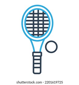 Icono de vector de tenis adecuado para el trabajo comercial y modificarlo o editarlo fácilmente

