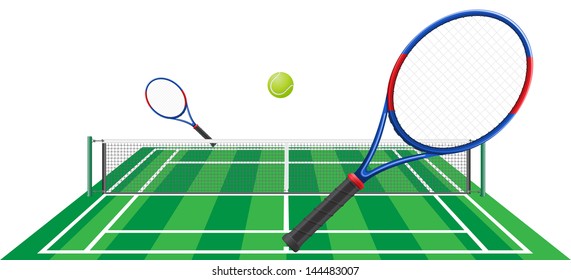 tennis vector illustration isolated on white background