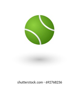 Tennis vector, isolate on white background.