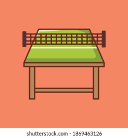 tennis vector line flat icon