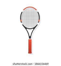 Icono de raqueta de tenis, Raquet de tenis, fondo de pista de tenis, deportes al aire libre, fondo de iluminación vectorial