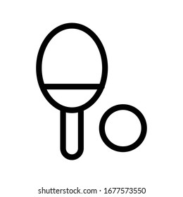 tennis vector thin line icon 