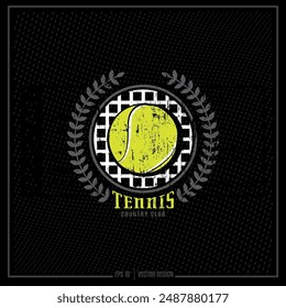 Tennis, Vintage Tennis, Ball, Game, Match, Court, Tennis Ball, Icon, Vintage Sport, Club, Country Club