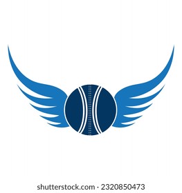 tennis and wing vector illustration.tennis and wing logo design icon vector. Flying game logo.