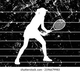 Tennissportart, Außenvektorgrafik 