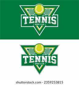 Tennisball sport logo design vector illustration