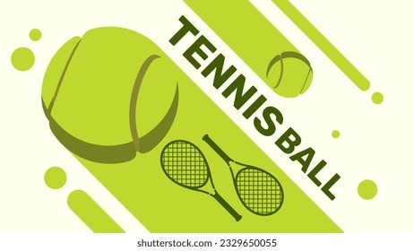 tennisball vector design. cool text effect. tennis ball match, sports day celebration, tennis. for banners, website banners and posters