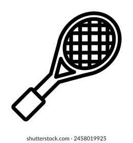 tennisracket vector line icon design