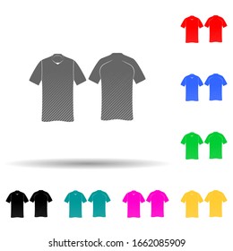 tennis-shirt multi color style icon. Simple glyph, flat vector of t-shirt icons for ui and ux, website or mobile application