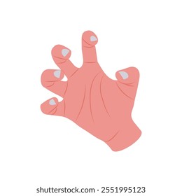 Icono tenso del gesto de la mano, Ilustración vectorial