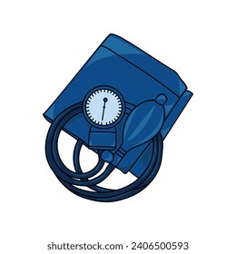 Tensiometer-Symbol. Lineare Vektorgrafik aus der medizinischen Sammlung. Umrissmesser-Icon-Vektorgrafik. Dünnliniensymbol für Web- und mobile Apps, Logo, Printmedien.