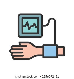 Tensiometer Icon vector image. Suitable for mobile apps, web apps and print media.