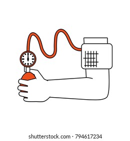 Tensiometer on arm