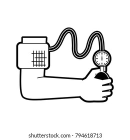 Tensiometer on arm