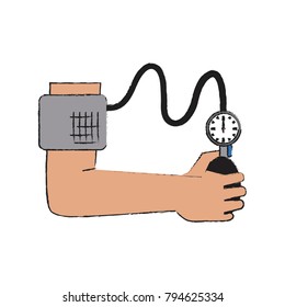 Tensiometer on arm