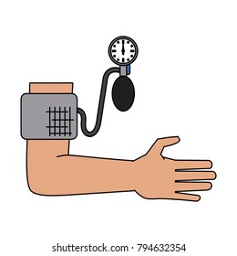 Tensiometer on arm