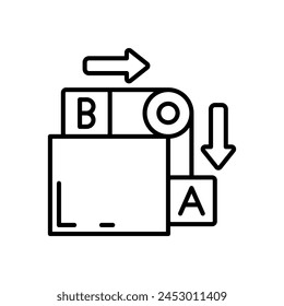 Icono de la Fuerza de Tensión en Vector. Logotipo
