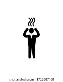 icono de tensión,icono de mejor tensión plana vectorial.