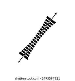 Tension stiffness icon vector illustration logo design