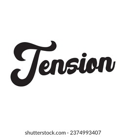 tension text on white background.