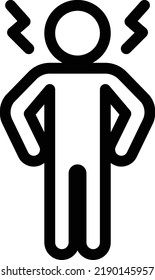 tension Vector illustration on a transparent background.Premium quality symbols.Thin line vector  icon for concept and graphic design.