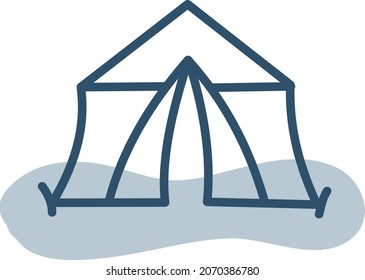 Cama de carpas, ilustración, vector, sobre un fondo blanco.