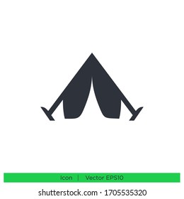 tent camp icon design element vector eps 10