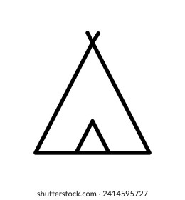 Tent, Camp Icon Vector Design Template