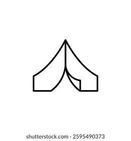 tent, camp icon vector template