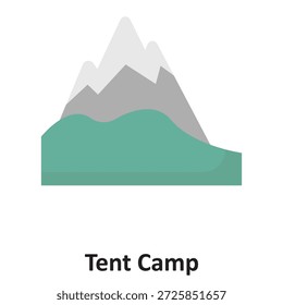 Ícone Vetor de Tent Camp que pode facilmente modificar ou editar

