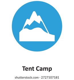 Icono del Vector del campamento de la tienda que puede modificar o editar fácilmente

