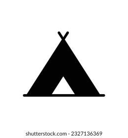 tent, camping area, shelter, adventure flat icon design and symbol