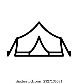 tent, camping area, shelter, adventure flat icon design and symbol