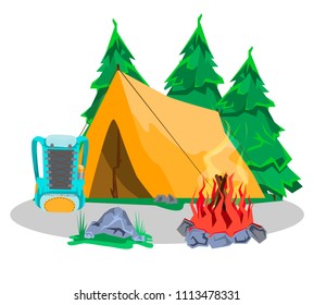 Cartoon Scouts Tent Images, Stock Photos & Vectors | Shutterstock