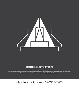 tent, camping, camp, campsite, outdoor Icon. glyph vector symbol for UI and UX, website or mobile application