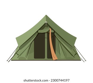 tent camping equipment adventure icon isolated