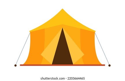 Tent Camping Equipment icon. Vector illustration