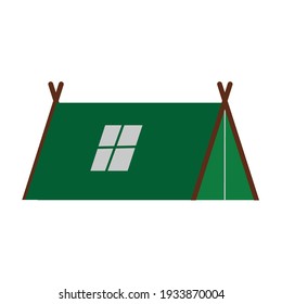 Tent For Camping Ground Vector Design