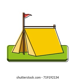 tent camping icon image 