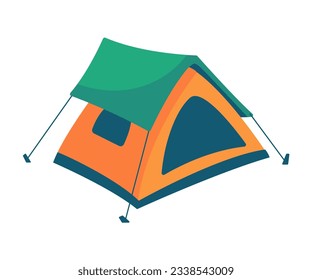 Tent camping icon. Marquee tents for living in the forest Family vacation activities
