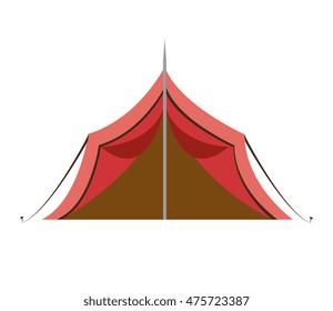 tent camping isolated icon design, vector illustration  graphic 